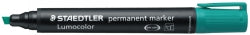 Staedtler Marker 350-5 Perm Chisel Green (Box 10)
