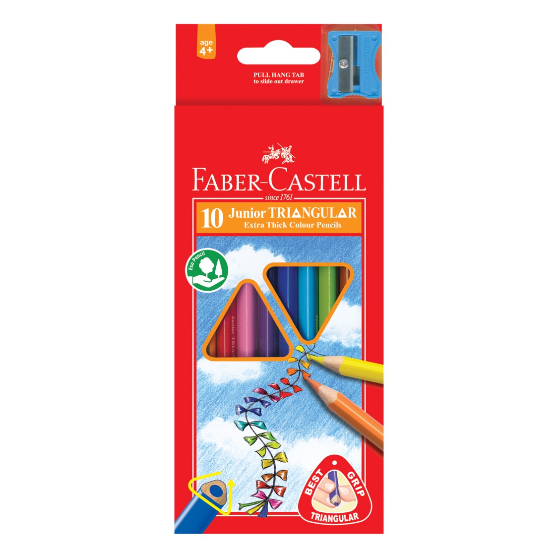 Faber-Castell Pencil Coloured Triang Grip PK10 (Each)