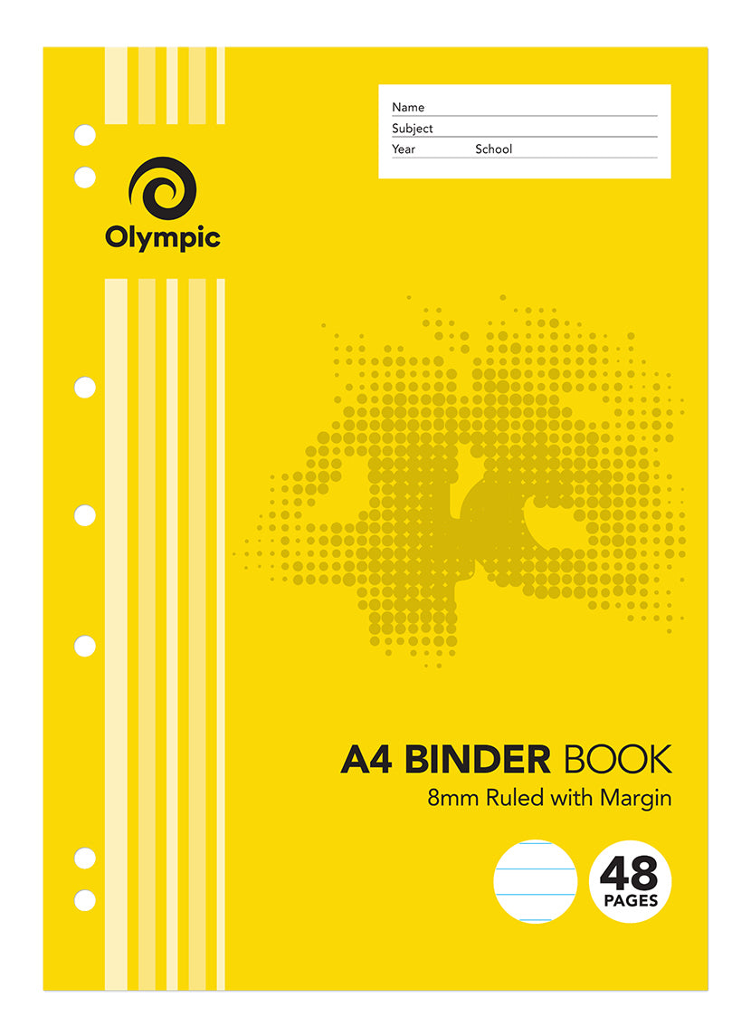 Olympic Binder Book A4 8mm Ruled 48-page (Pack 20)