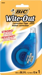 Bic Correction Tape WITE-OUT Ez Correct 4.2mmx12M (Box 6)