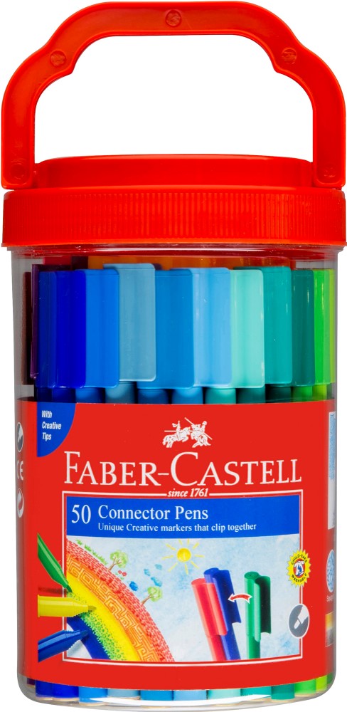 Faber-Castell Marker Connector Pens Bucket PK50 (Each)