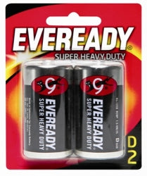 Eveready Battery Black 1250 D BP2 (Each)