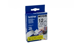 Brother Label Tape P-TOUCH TZE-131 12mmx8M BLK/CLR (Each)