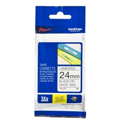 Brother Label Tape TZE-251 24mmx8M Black On White (Each)