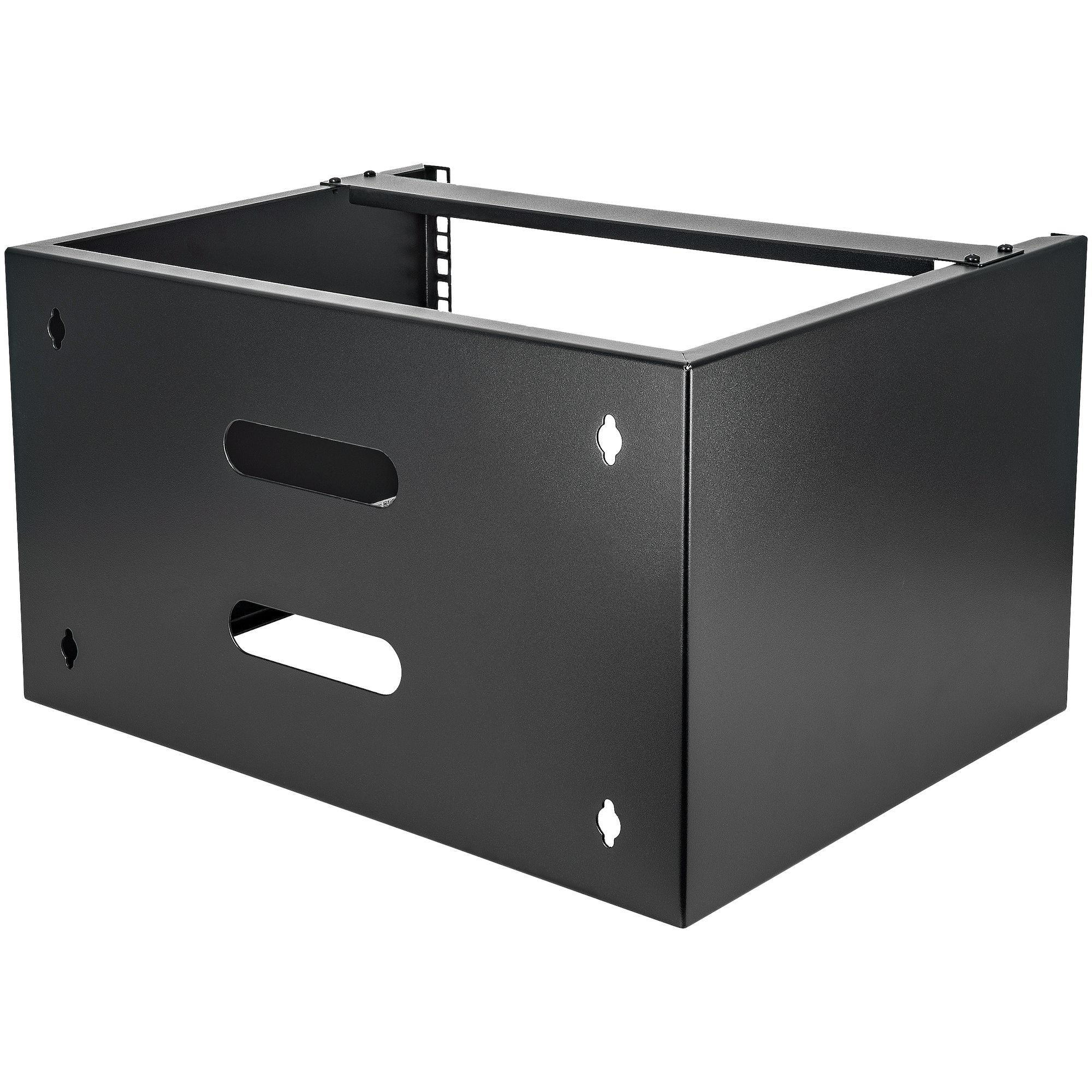 StarTech.com 6U Wall Mount Network Rack - 14 Inch Deep (Low Profile) - 19" Patch Panel Bracket for Shallow Server and IT Equipment, Network Switches - 44lbs/20kg Weight Capacity, Black