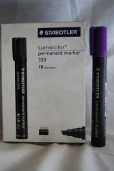 Staedtler Marker 350 Permanent Chisel Violet (Box 10)
