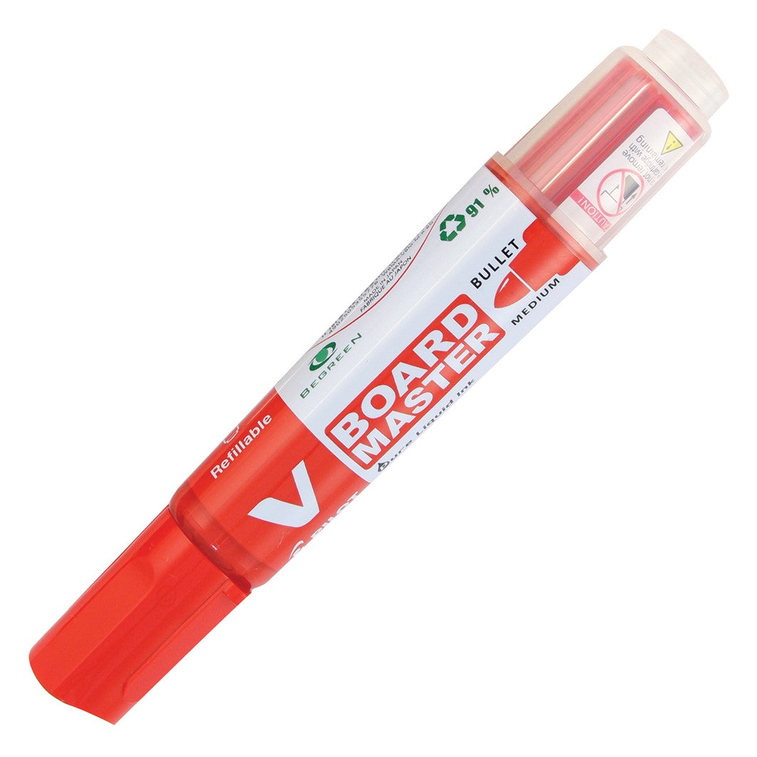 Pilot Marker Whiteboard Begreen V Board Master Med Bullet Red (Box 10)