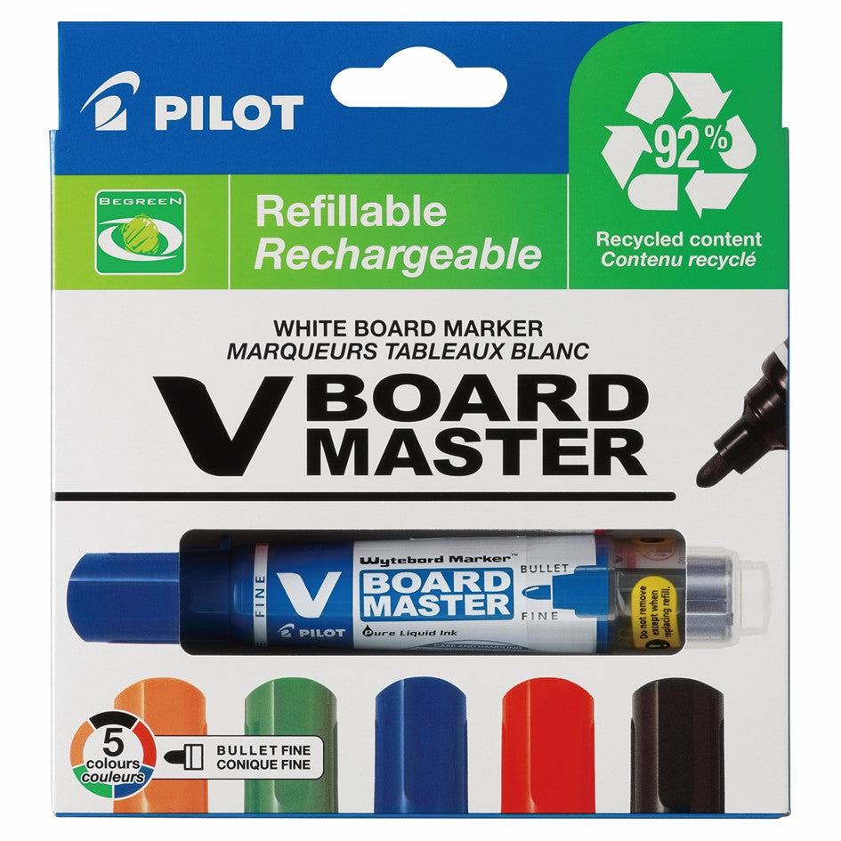 Pilot Marker Whiteboard Begreen Master Bullet Assorted WLT5 (Each)