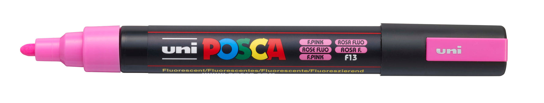 Uni Marker PC5M Bullet Tip Fluoro Pink (Each)