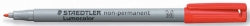 Staedtler Marker Ohp 315 Water Sol Med Red (Box 10)