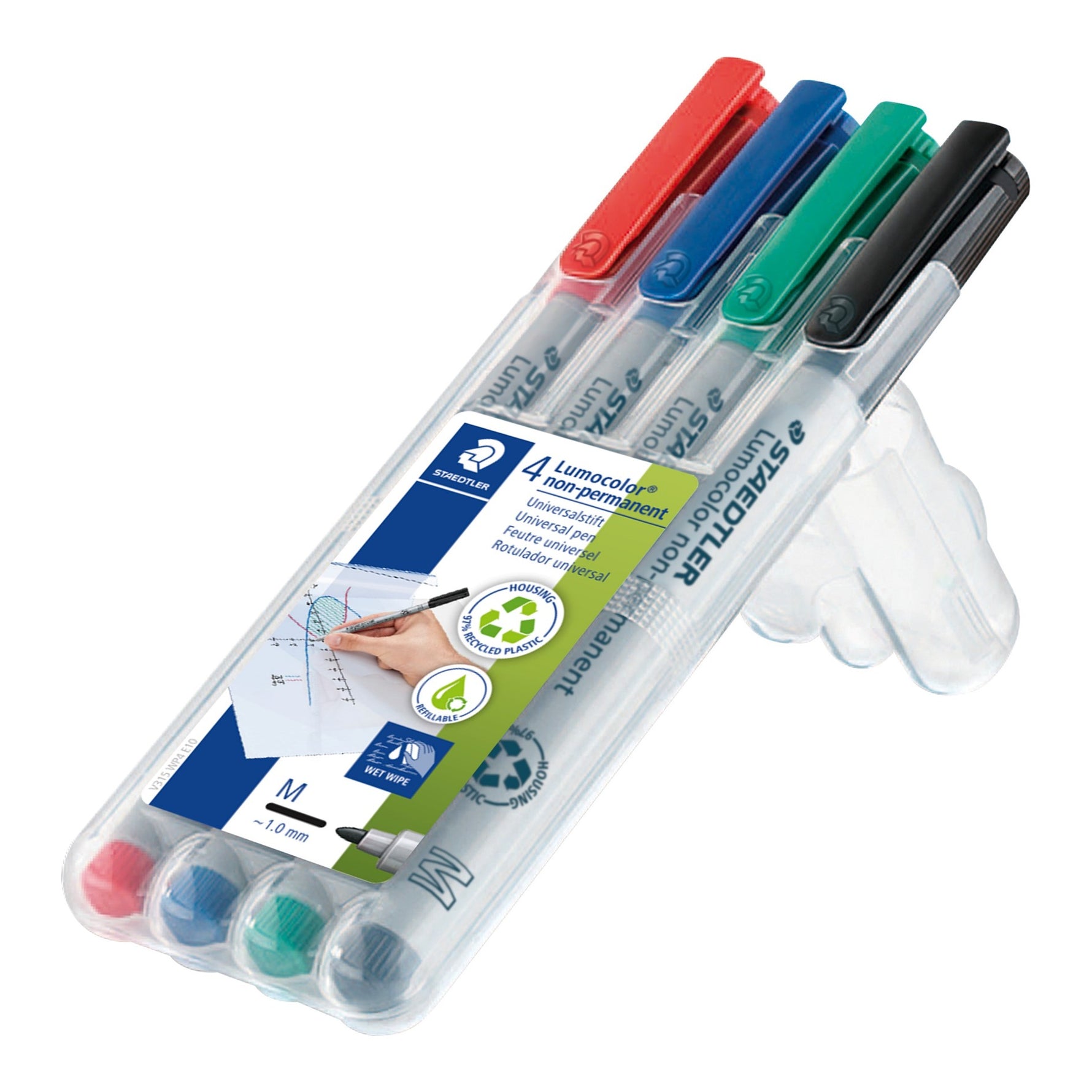 Staedtler Marker Ohp 315 Water Sol Med Assorted WLT4 (Each)