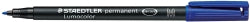 Staedtler Marker Ohp 317 Perm Med Blue (Box 10)