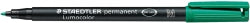 Staedtler Marker Ohp 317 Perm Med Green (Box 10)