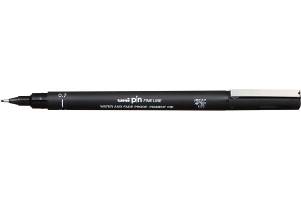 Uni Pen Drawing Pin 200 Fine Line 0.7mm Black (Box 12)