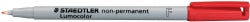 Staedtler Marker Ohp 316 Water Sol F Red (Box 10)