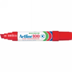 Artline Marker 100 Xbroad 12mm Red Bx6 (Each)