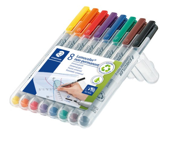 Staedtler Marker Ohp 315 Water Sol Med Assorted WLT8 (Each)
