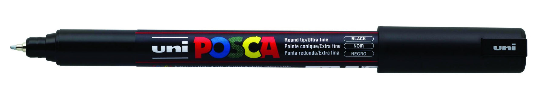 POSCA Uni Marker PC1MRBook Needle Point 0.7mm Black (Each)