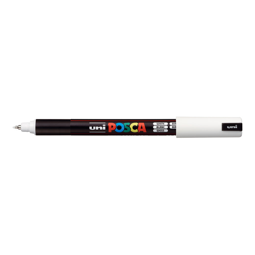 POSCA Uni Marker PC1MRWH Needle Point 0.7mm White (Each)