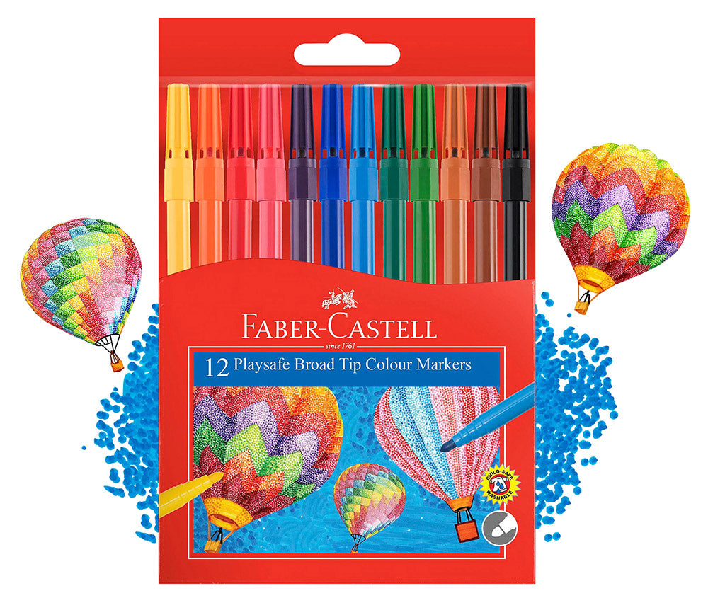 Faber-Castell Marker Playsafe Colour WLT12 (Each)