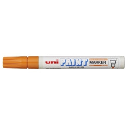 Uni Marker Paint Px20 2.8mm Medium Bullet Tip Orange (Box 12)