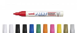 Uni Marker Paint Px20 2.8mm Medium Bullet Tip Assorted Bx12 (Each)