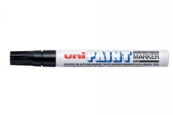 Uni Marker Paint Px20 2.8mm Medium Bullet Tip Black Bx12 (Each)