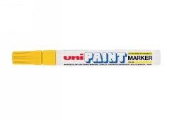 Uni Marker Paint Px20 2.8mm Medium Bullet Tip Yellow Bx12 (Each)