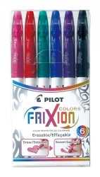 Pilot Marker Frixion Felt Tip Assorted WLT6 (Each)
