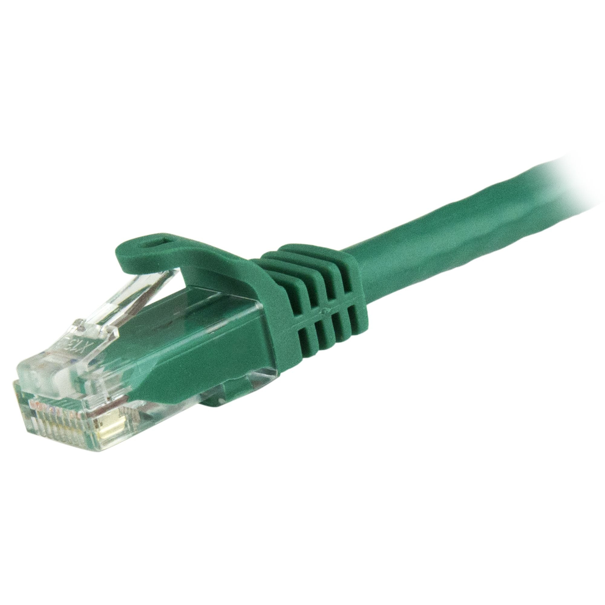 StarTech.com 15m CAT6 Ethernet Cable - Green CAT 6 Gigabit Ethernet Wire -650MHz 100W PoE RJ45 UTP Network/Patch Cord Snagless w/Strain Relief Fluke Tested/Wiring is UL Certified/TIA