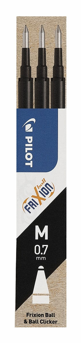 Pilot Pen Refill Frixion 0.7mm Black PK3 (Each)