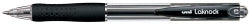 Uni Pen Ballpoint Laknock Retractable Fine Black (Box 12)