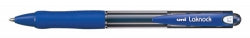 Uni Pen Ballpoint Laknock Retract Med Blue (Box 12)