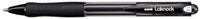 Uni Pen Ballpoint Laknock Retract Med Black (Box 12)
