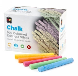 Chalk Dustless Coloured 100PCS (Each)
