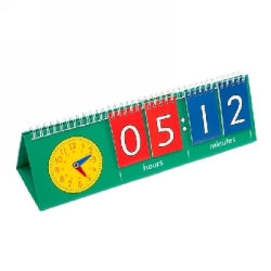Clock Analogue With Digital Flip Chart Set (10) 320x90mm Student Pack Right On (Each)