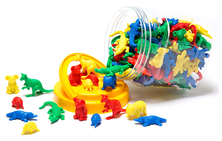 Counters Australian Animals Jar (120) [Koala Kangaroo Croc Platypus Echidna] (Each)