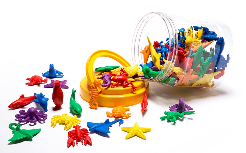 Counters Sea Life Jar (84) [14 Designs In 6 Colours] Learning Can Be Fu (Each)
