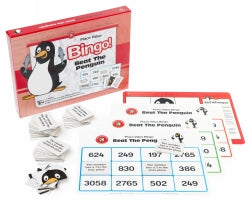 Game Beat The Penguin Bingo Place Value [4 Boards 81 Cards] Learning Can Be Fun (Each)