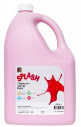Splash Paint 5L Classroom Acrylic Cup Cake (Pink) (Each)