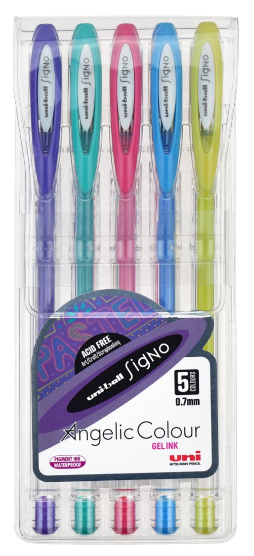 Uni Pen Rollerball Signo UM120 Angelic F Assorted WLT5 (Each)