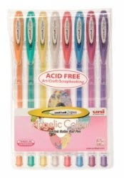 Uni Pen Rollerball Signo UM120 Angelic Fine Assorted WLT8 (Each)