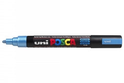 POSCA Uni Marker PC5M Bullet Tip Metallic Blue (Each)
