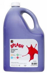 Splash Paint 5L Classroom Acrylic Purple Blast (Purple) (Each)