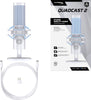HyperX QuadCast 2 - USB Microphone (Frost) Gray Table microphone