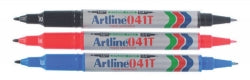 Artline Marker 041T Twin Tip Red (Box 12)
