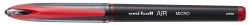 Uni Pen UNI-BALL Air Rollerball Micro 0.5mm Liquid Ink Red (Box 12)