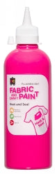 Fabric And Craft Paint 500ML Fabric And Craft Fluorescent Pink (Each)
