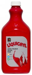 Paint 2L Liquicryl Junior Student Acrylic Crimson (Each)