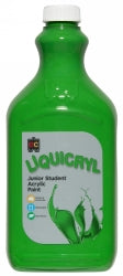 Paint 2L Liquicryl Junior Student Acrylic Leaf Green (Each)